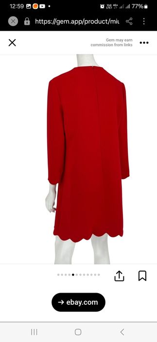 Сукня  бренду miu miu Італія.