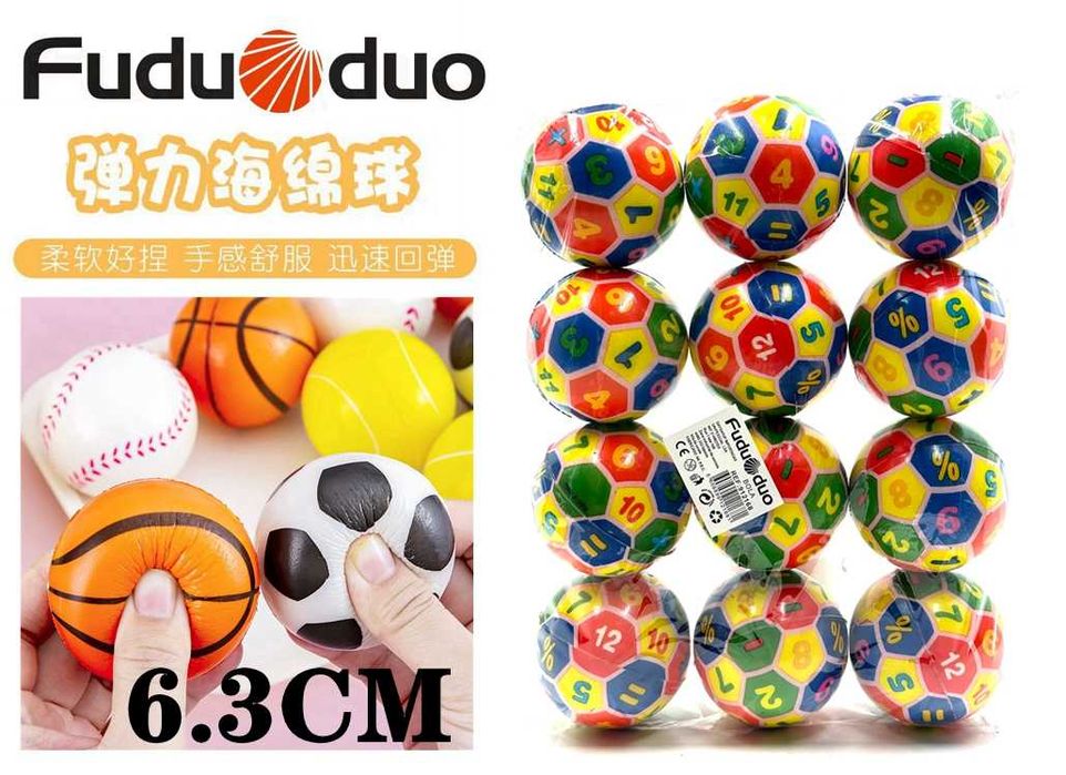 Bolas de Força de Preensão em Material PU, Macias e Leves