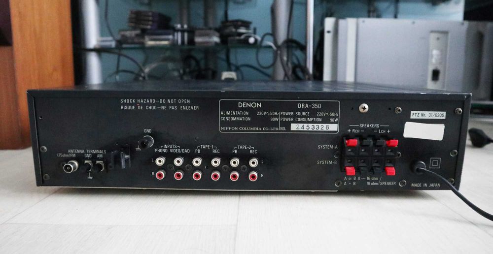 ‼️Усилитель ресивер DENON DRA-350 Япония  8Ом‼️