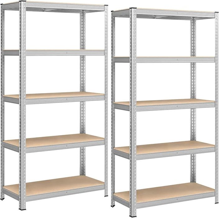 Regał magazynowy SONGMICS zestaw 2 sztuki 40 x 90 x 170 garaż magazyn półka regulowany
