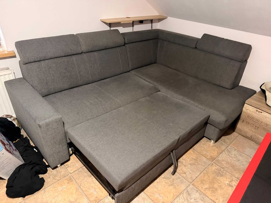 Rogówka Narożnik z funkcją spania rozkładana