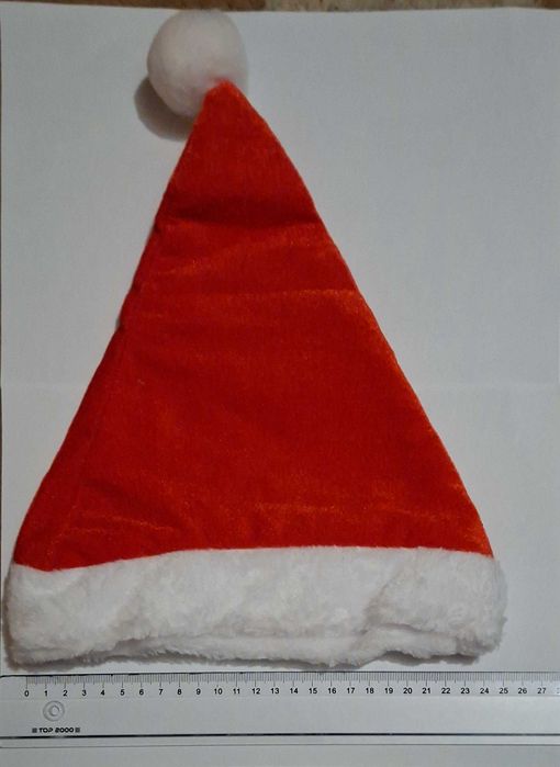 Czapka Mikołaja , 2 sztuki.