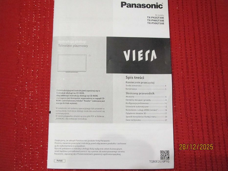 TV Panasonic 46cali plazma