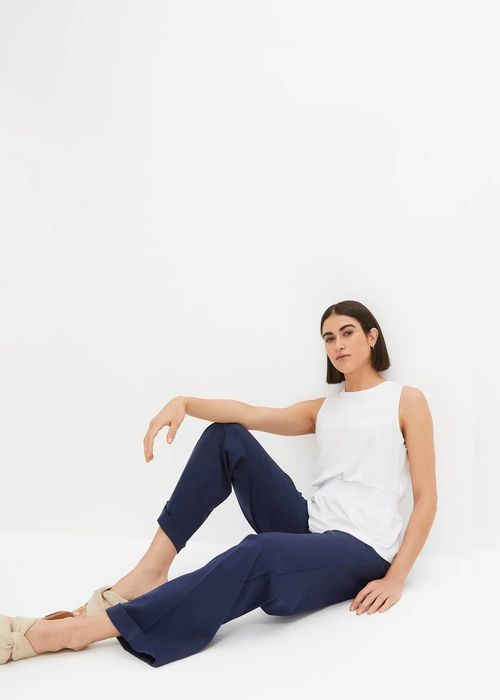 B.P.C top damski bez rękawów biały r.44/46