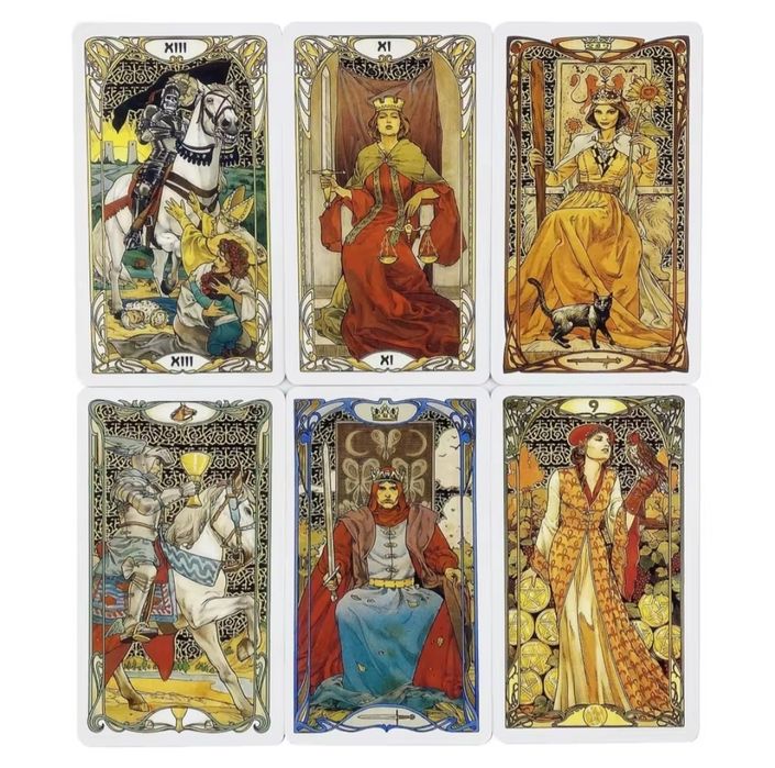 Таро в металевому боксі Ар Нуво  (art nouveau tarot)