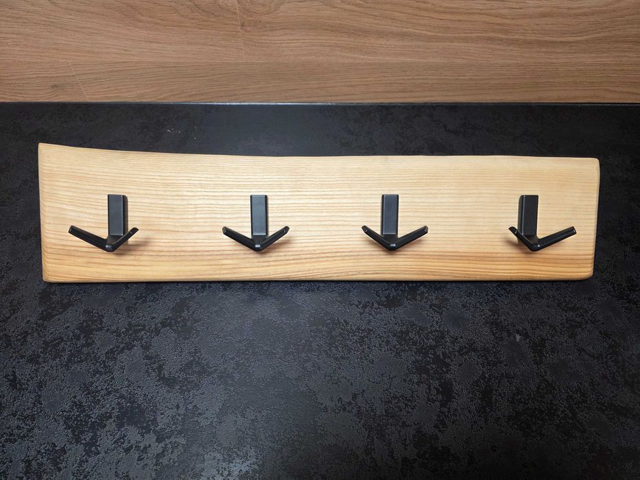 Wieszak ścienny dębowy  14*65