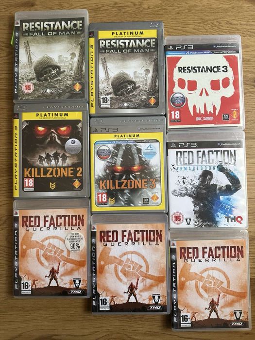 Sony PS3: Метро Луч Надежды, Painkiller Wolfenstein Quake Doom Mass Effect, Deus Ex Resistance Killzone Saboteur Battlefield Red Faction, Sniper