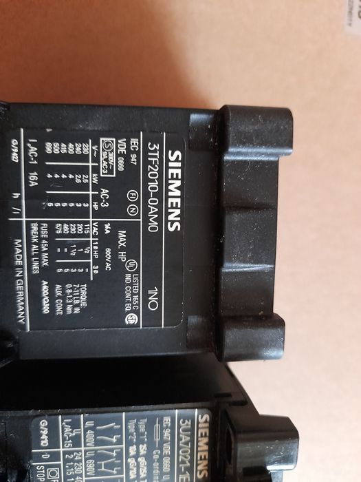 Контактор Siemens + Реле перевантаження Siemens
