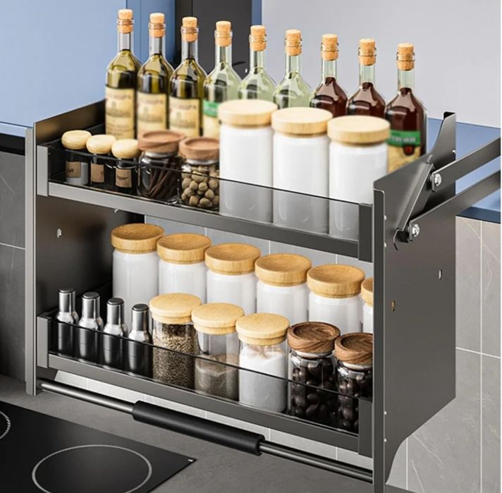 Wysuwany kosz/organizer do wysokich szafek