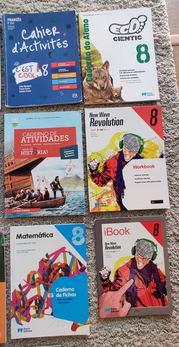 Caderno de atividades de várias disciplinas 8° ano