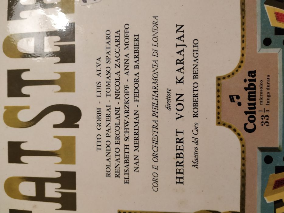 Disco Vinil Falstaff de 1957