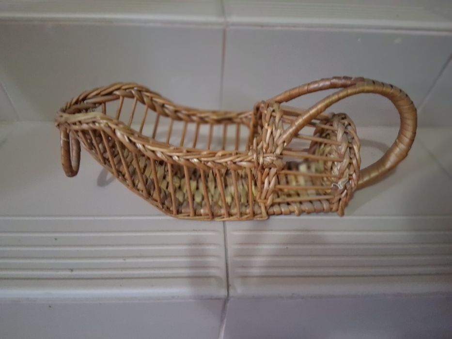 Cestos Verga para Garrafas - Vintage