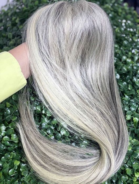 Extensao loira para cabelo humano