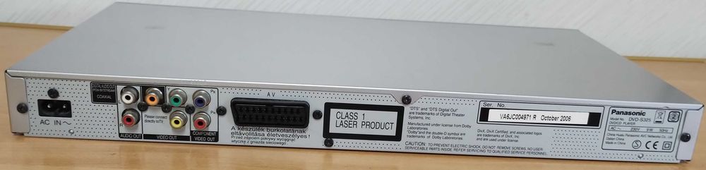 Panasonic odtwarzacz CD, DVD