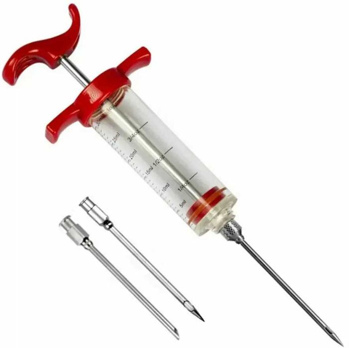 Szpryca strzykawka do mięsa 3 igły nastrzykiwarka igły do nastrzyku