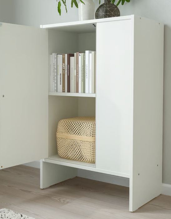 Conjunto de 2 móveis brancos