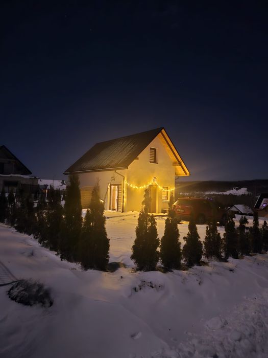 Domek pod Żukowem, kominek, Bieszczady, Widok na góry,Ustrzyki, Solina