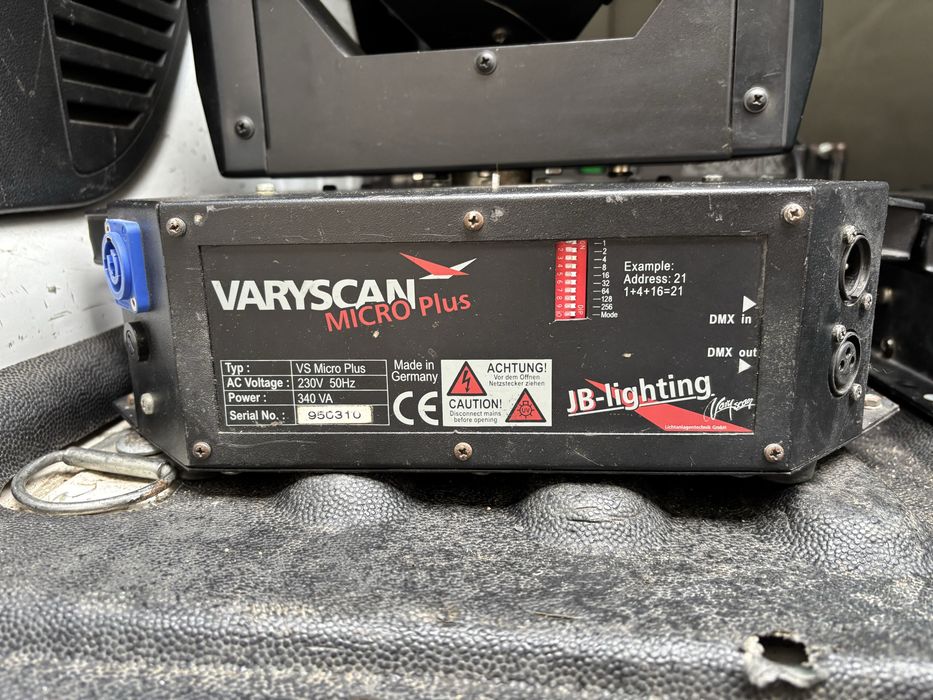4x ruchoma glowa varyscan micro plus zarowka  hti 150
