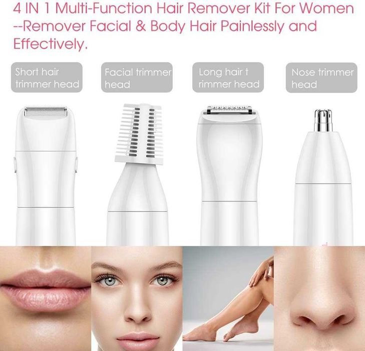 Trymer dla kobiet do bikini włosów na twarzy i ciała brwi w etui Touch Beauty