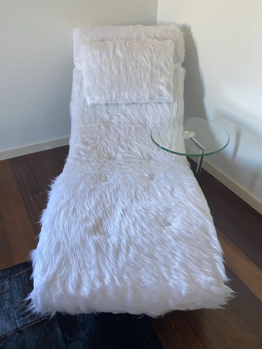Sofá Chaise Longue de Pêlo da Interforma/Divani e Divani