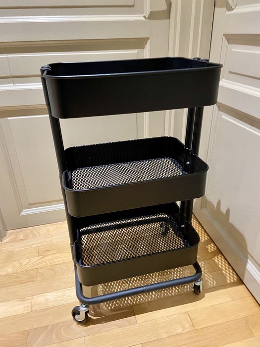 Wózek IKEA Raskog czarny pomocnik kuchenny metalowy
