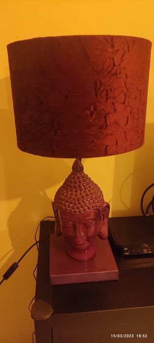 Candeeiro buda cor indigo lâmpada normal