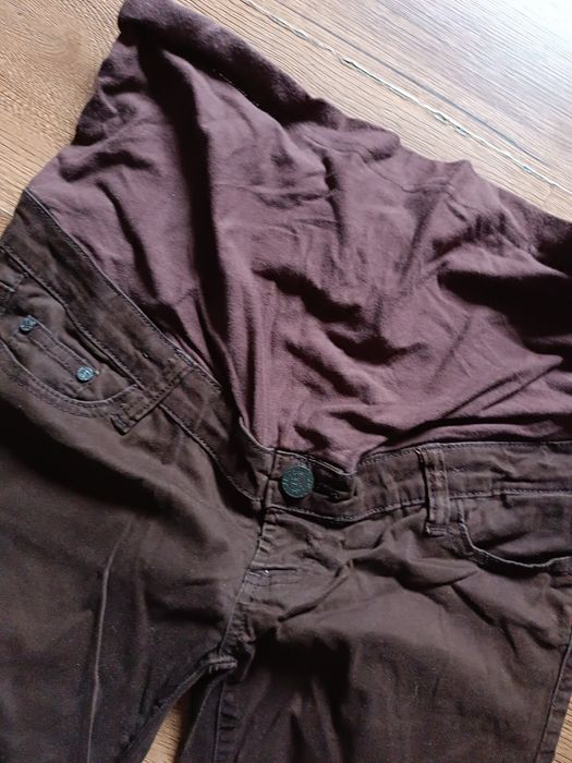 Spodnie ciążowe brązowe 40 dromader