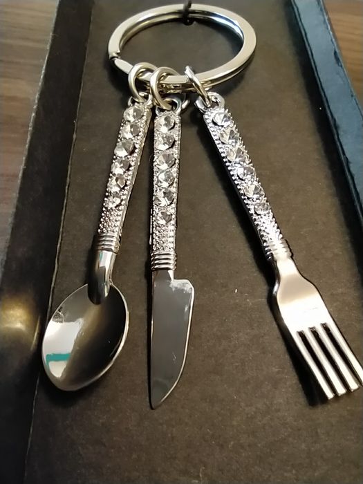 Breloczek do kluczy,sztućce