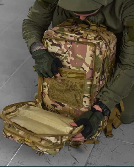 ‼️АКЦІЯ‼️ Тактичний військовий рюкзак 45л олива / койот / чорний / мультикам
