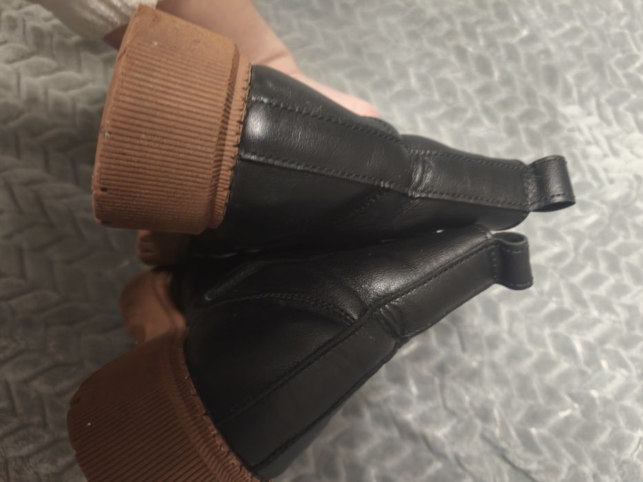 Шкіряні зимові чобітки