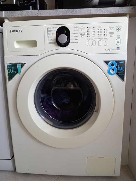 Máquina lavar roupa Samsung como nova, 8 kgs