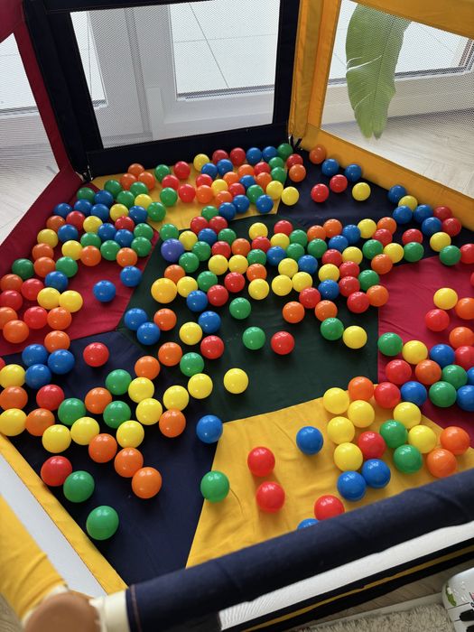 Tikk Tokk Kojec Dla Dziecka Pokano Trójkolorowy Hex 160x140cm