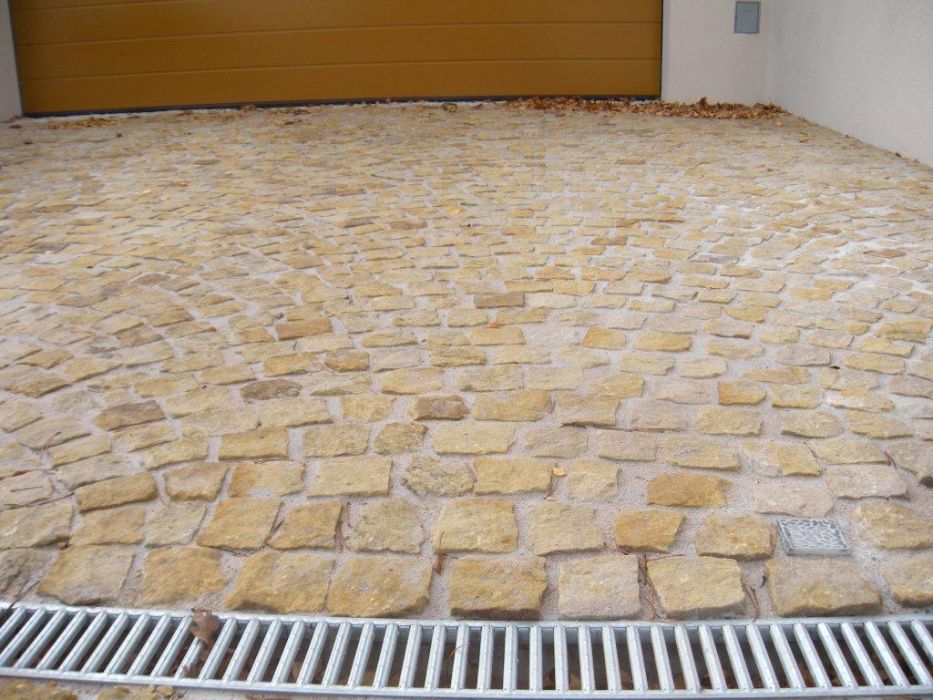 Kostka kamienna żółta 6x8 cm - piaskowiec łupany, 7 m² z tony