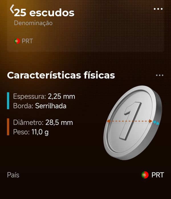 4 Moedas antigas de Portugal