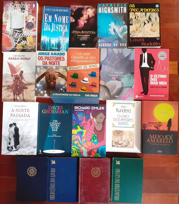 Livros Ken Follett, Pearl Buck, J.K.Rowling