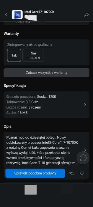 Komputer gamingowy RTX 3070 GAMING , Intel Core i7-10700K