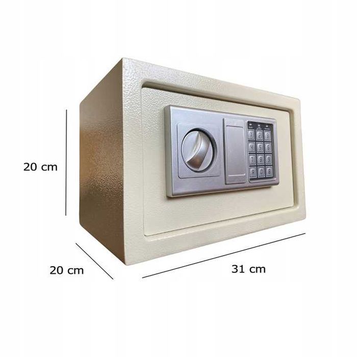 Sejf KASETKAK zamek elektroniczny SOLIDNY cyfrowy kasa PANCERNA