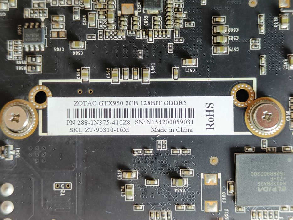 Відеокарта Zotac GTX960 2GB GDDR5 - ВІДМІННИЙ СТАН -