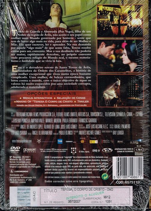 Filme em DVD: Teresa, O Corpo de Cristo - NOVO! SELADO!