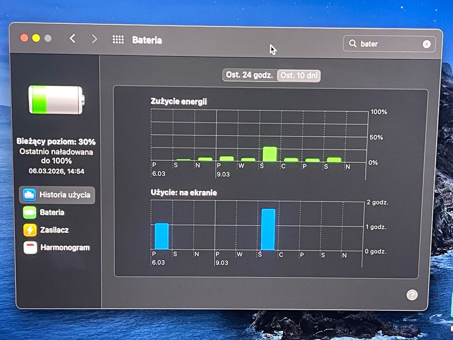 MacBook Pro 13” M1 2020–Bateria 97% | 72 cykle | Bardzo zadbany