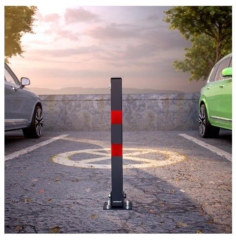 Barreira com duas chaves para estacionamento privado