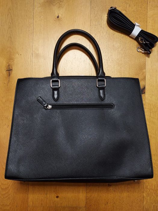 Elegancka damska torba torebka shopperka duża czarna David Jones Paris