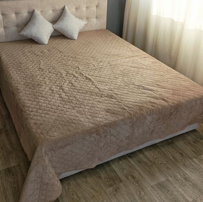 Новинка ТЕП Покривало Велюр на кровать диван