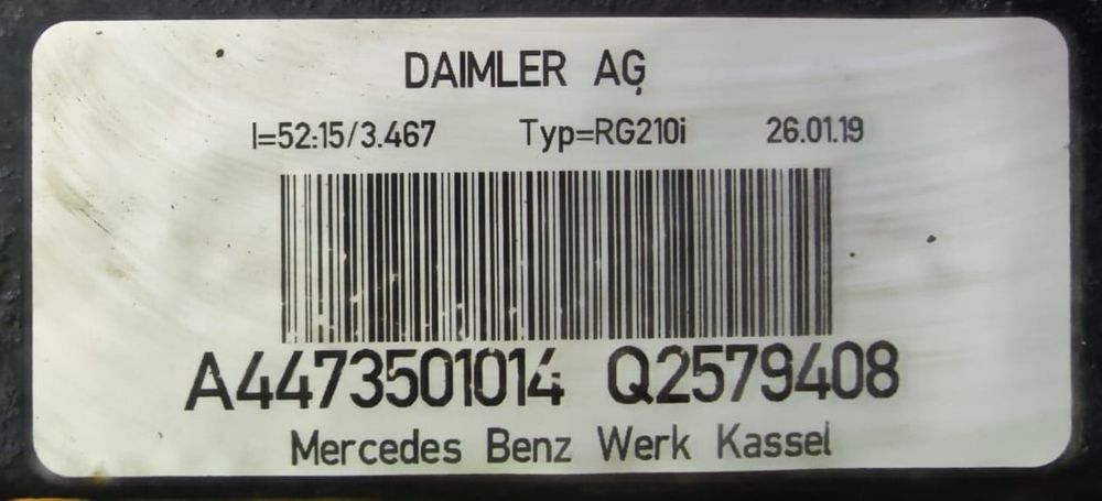Diferencial Trás A4473501014 - MERCEDES-BENZ VITO Mixto