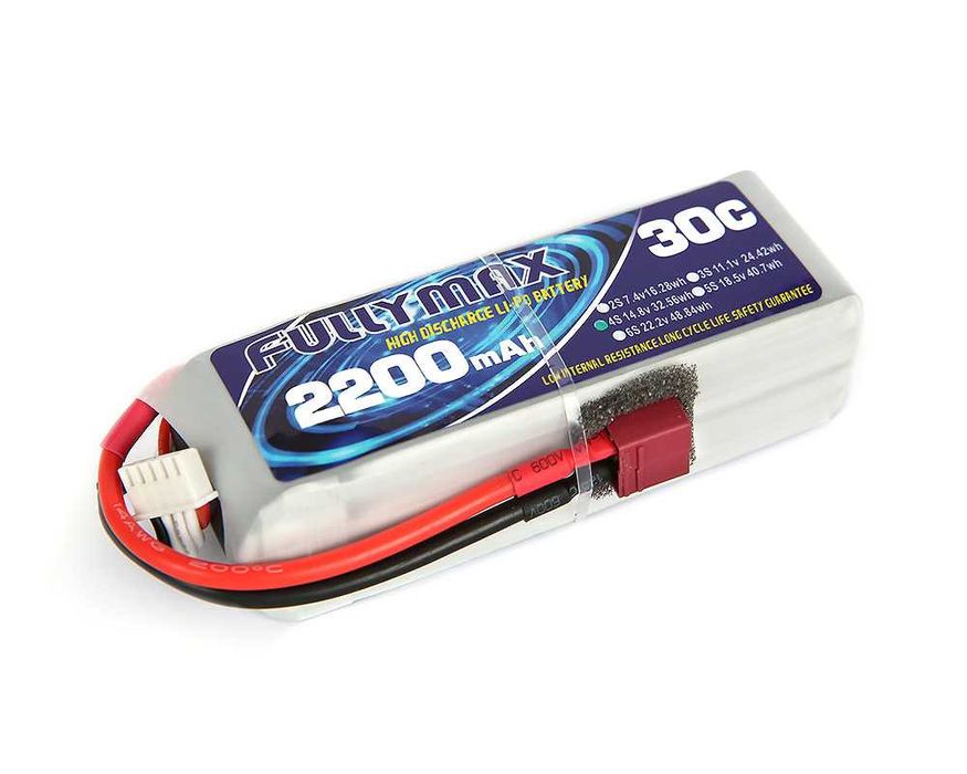Акумулятор Fullymax 14.8V 2200mAh Li-Po 4S 30C T-plug