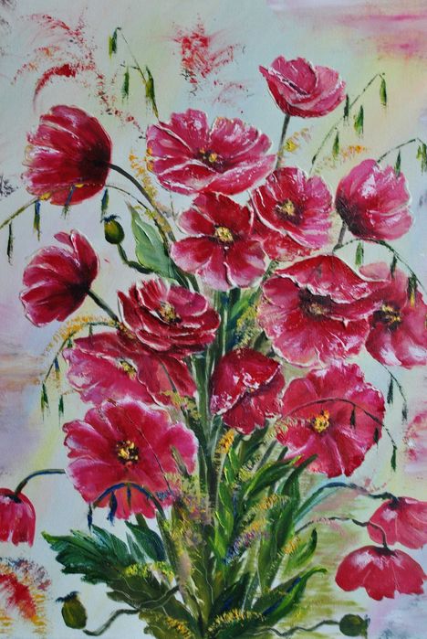 Картина на полотні МАКИ