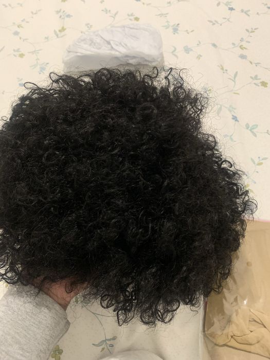 Cabelo humano cacheado