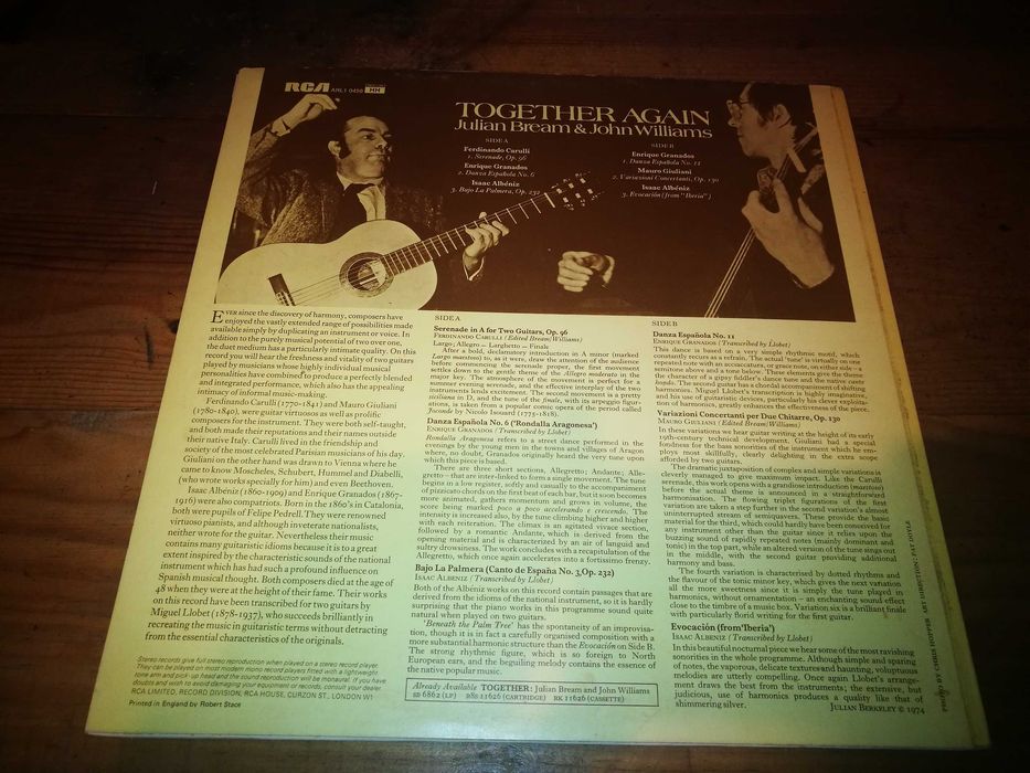 Julian Bream & John Williams - Together Again  LP
