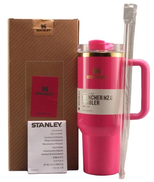 Термокружка Stanley 1.18 л крышка FlowState соломинка Розовая 10063