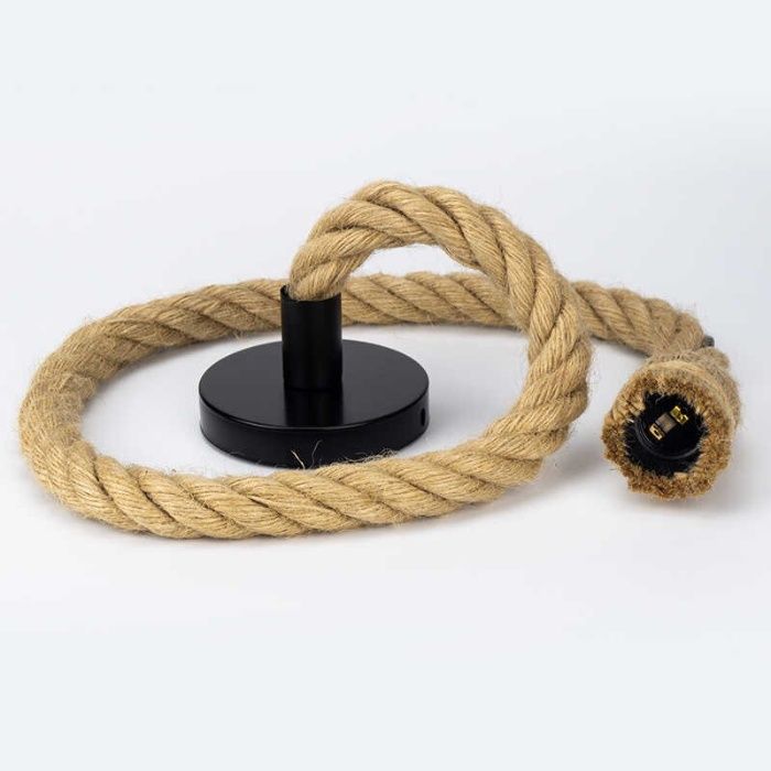 Канатний світильник із канату Канатный светильник Дріт у канаті